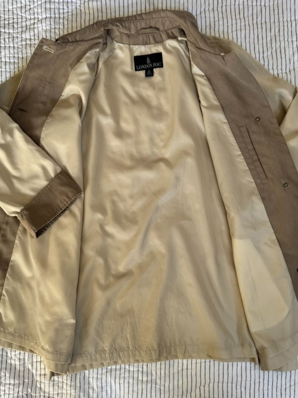 London Fog Men’s XL Tan Commuter Jacket. Machine Washable. - Picture 6 of 11